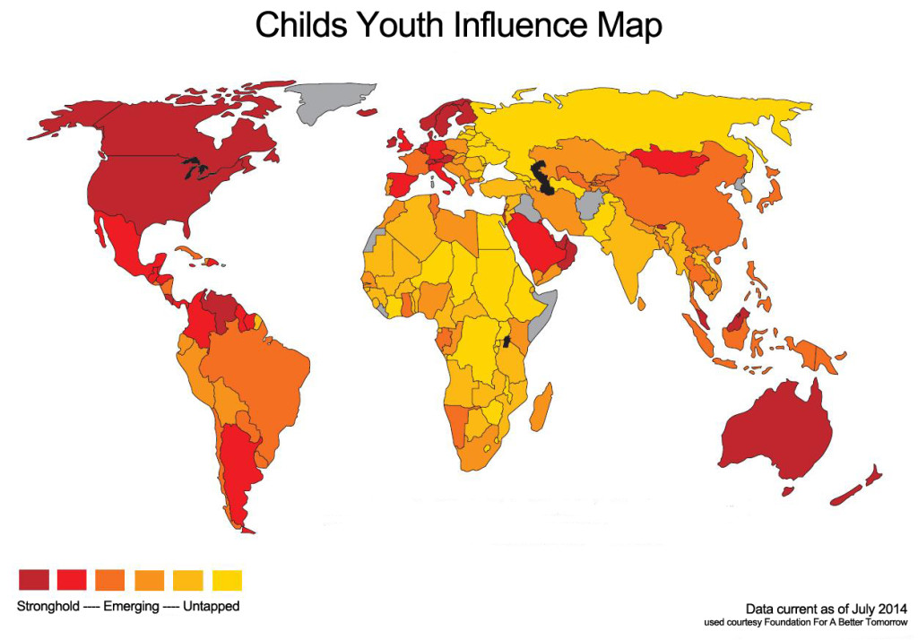 Childs Youth Influence Map - July 2014