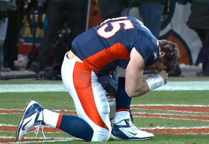 Tebow's record-setting prayer.